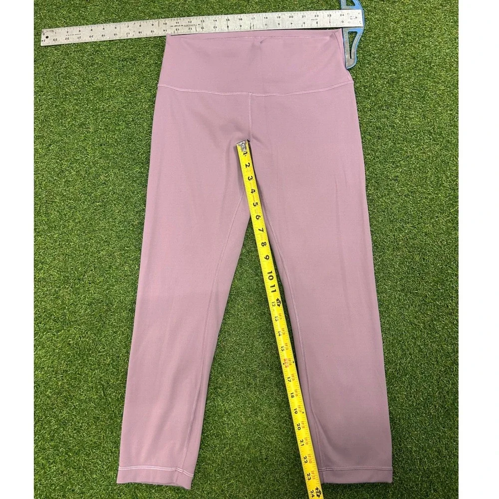Lululemon Align High-Rise Crop 21 Purple Mauve Nulu Yoga Legging LW6CAMS Size 10